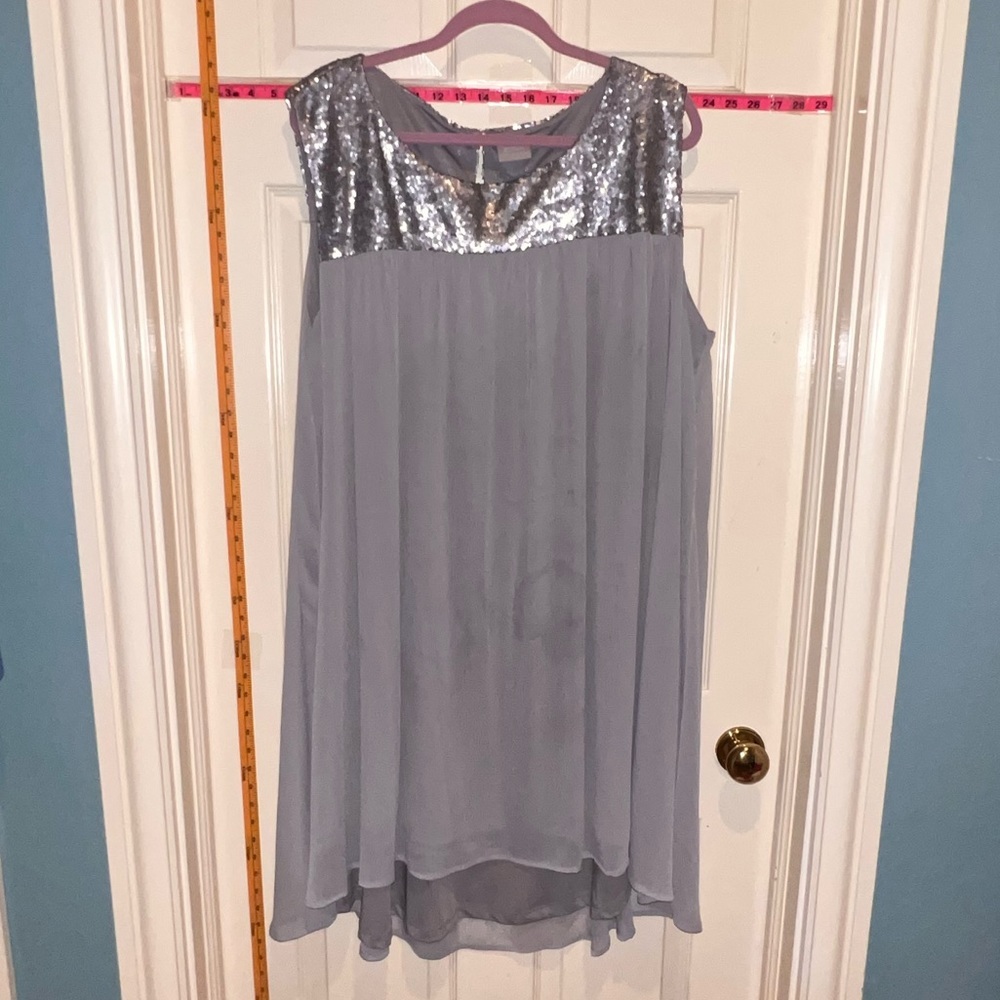 eShakti cocktail dress with sequins.